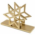 Napkin holder Star, aluminium, golden, 10x15.2x5cm