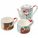 Porcelain tea for two SANTA BY THE FIRE, 500 ml 