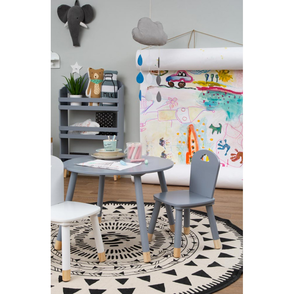 Chair Sweet, grey, H50x26x28cm, seat height 25cm