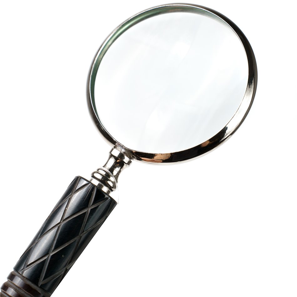 Brass MAG 3 NKL w/horn handle, 19.5x7.5x2cm