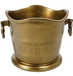 Wine cooler Juna, brass antique, 29x36x25 cm