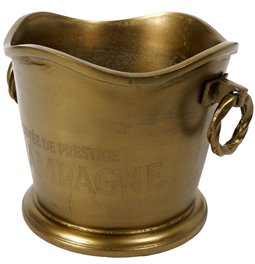 Wine cooler Juna, brass antique, 29x36x25 cm