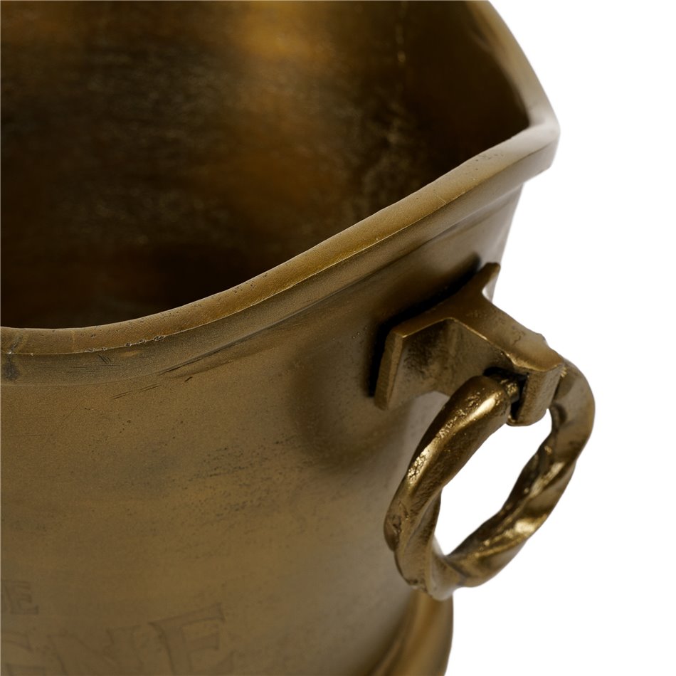 Wine cooler Juna, brass antique, 29x36x25 cm