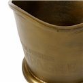 Wine cooler Juna, brass antique, 29x36x25 cm