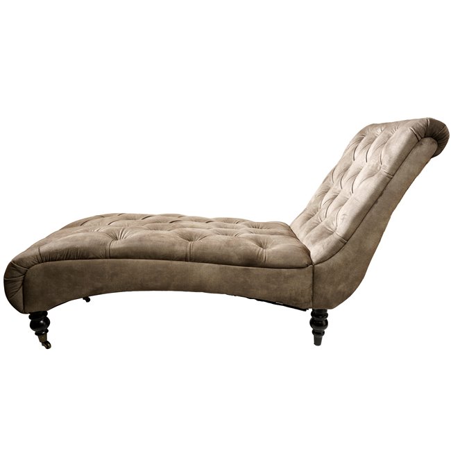 Chaise lounge Arian, taupe,  86x160x65cm