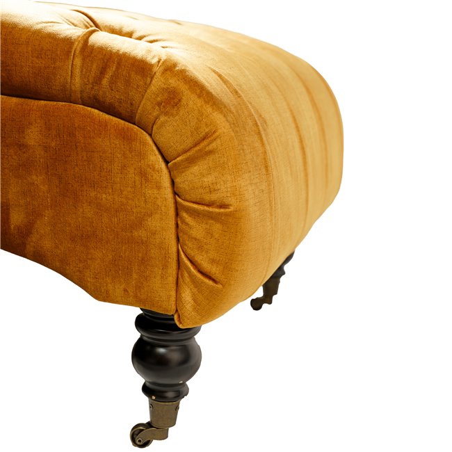 Chaise lounge Ariano, mustard,  86x160x65cm