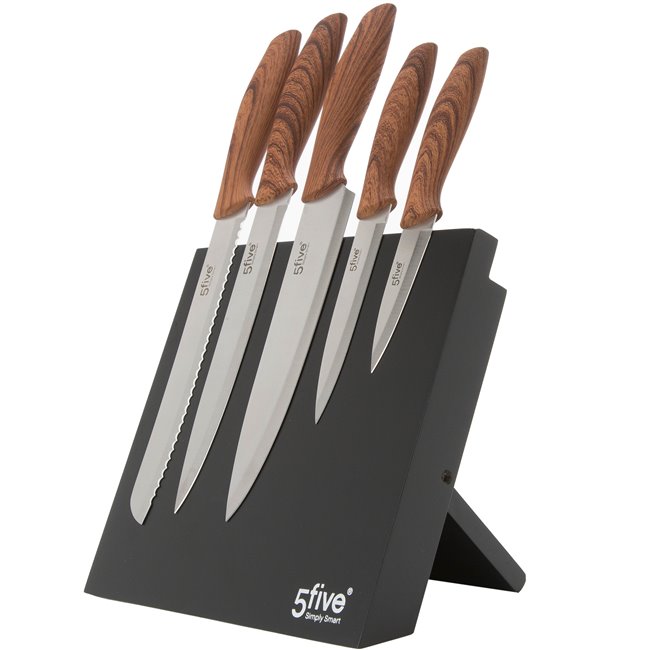 Nažu komplekts statīvā, 5 gab., 24.5x6.7xH36cm