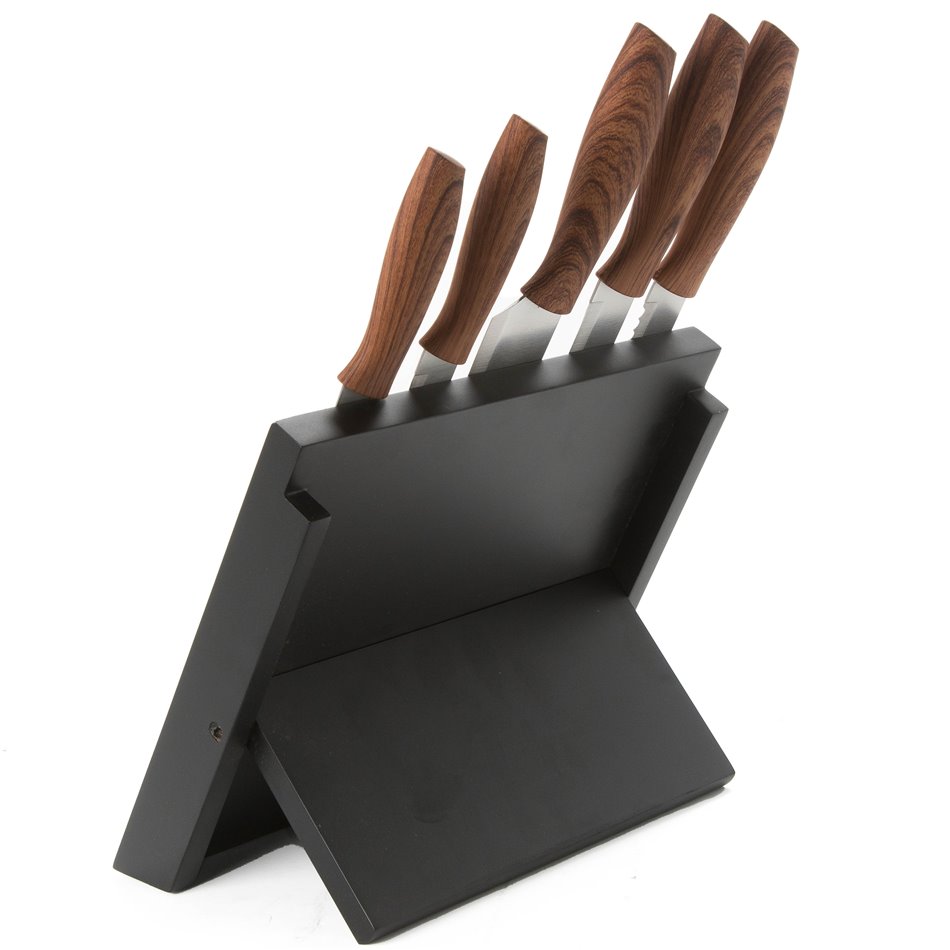 Nažu komplekts statīvā, 5 gab., 24.5x6.7xH36cm