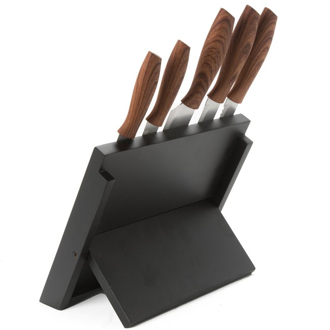 Nažu komplekts statīvā, 5 gab., 24.5x6.7xH36cm