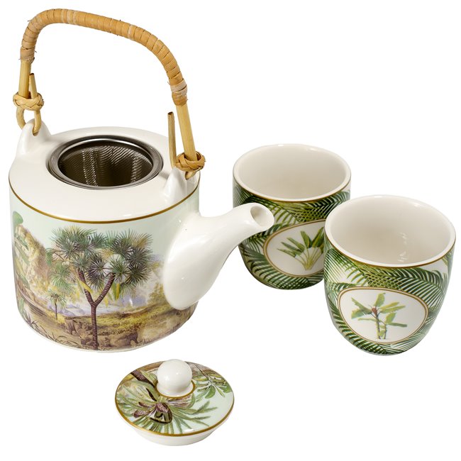 Teapot Ceylon with infuzer, 2 cups, porcelain, 600ml