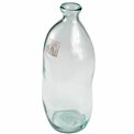 Vase Bottle Recyc, clear glass, H35cm D14cm