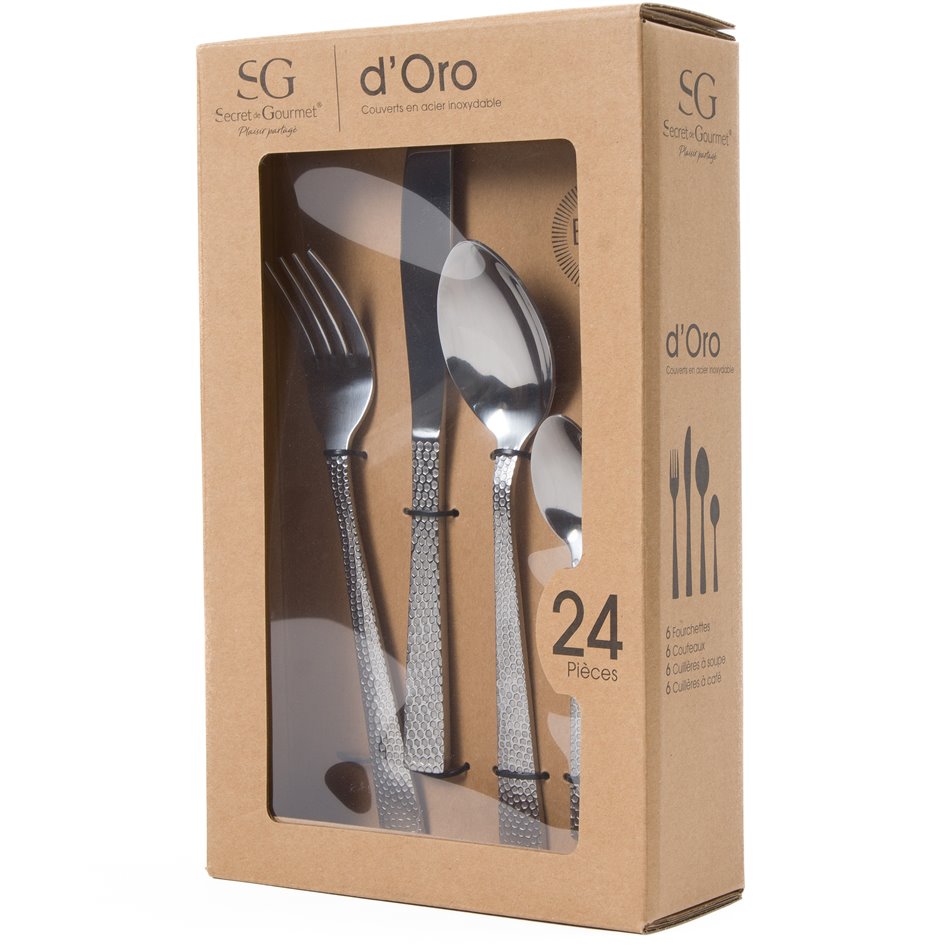 Cutlery set 24 pc Inox D'Oro