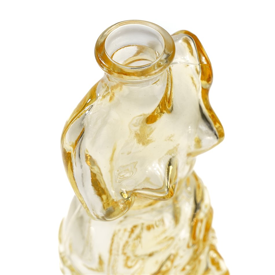 Ваза Female body, cтекло, янтарный цвет, 33x10x8cm