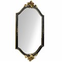 Wall mirror Inar, black/golden, 55x30x5cm