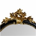 Sienas spogulis Inar, melns/zelta, 55x30x5cm