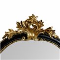 Wall mirror Inar, black/golden, 55x30x5cm