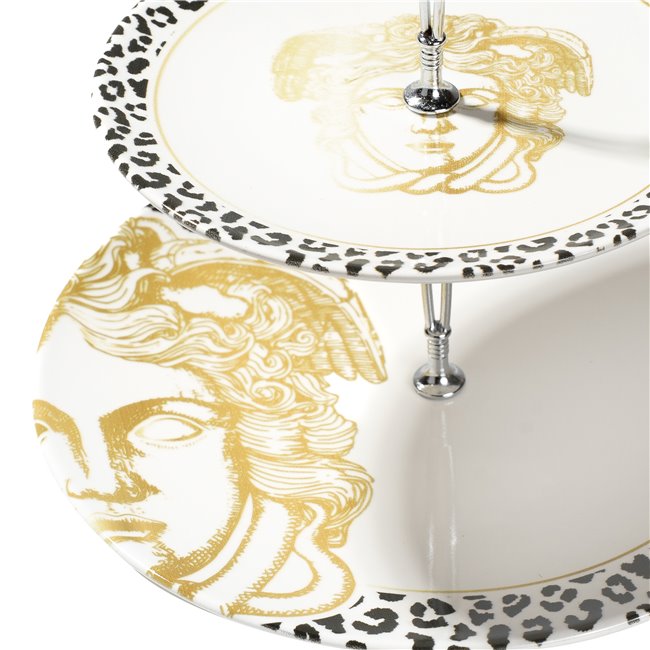 Cake plate Medusa 2-tier, ceramic, 25x26x26cm