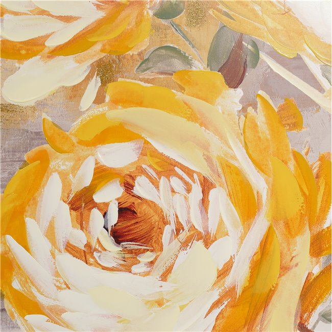 Картина на холсте Fowers in yellow IV, 80x80x4cm