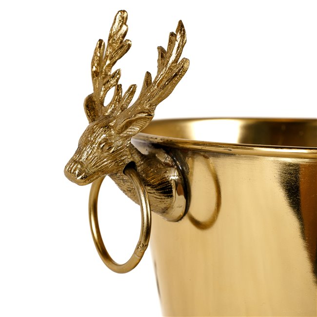 Ice bucket w/ Reindeer handle, 28.5x34x23cm