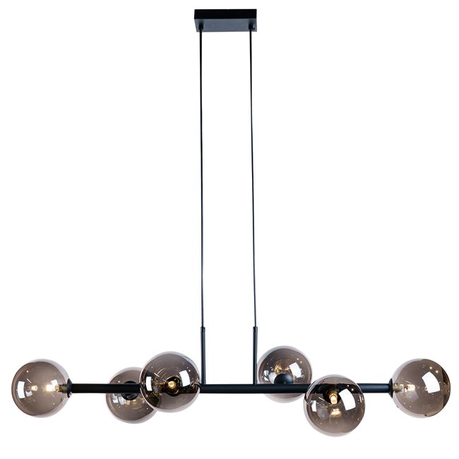 Ceiling lamp Rade II, smoke, L110x35xH50cm, G9x6 