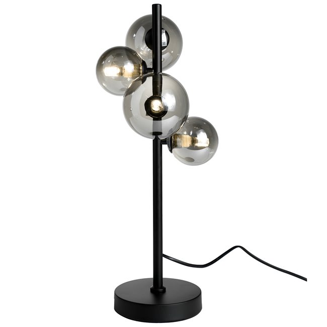 Table lamp Rade smoky/black, 24x19xH48cm,G9LEDx4, 5W(MAX)
