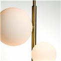 Griestu lampa Rados white,brass,28x120cm, G9 LED x7, MAX5W