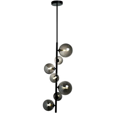 Подвесной светильник Rados smoky,  чернаый, 28x120cm, G9 LED x7, MAX5W
