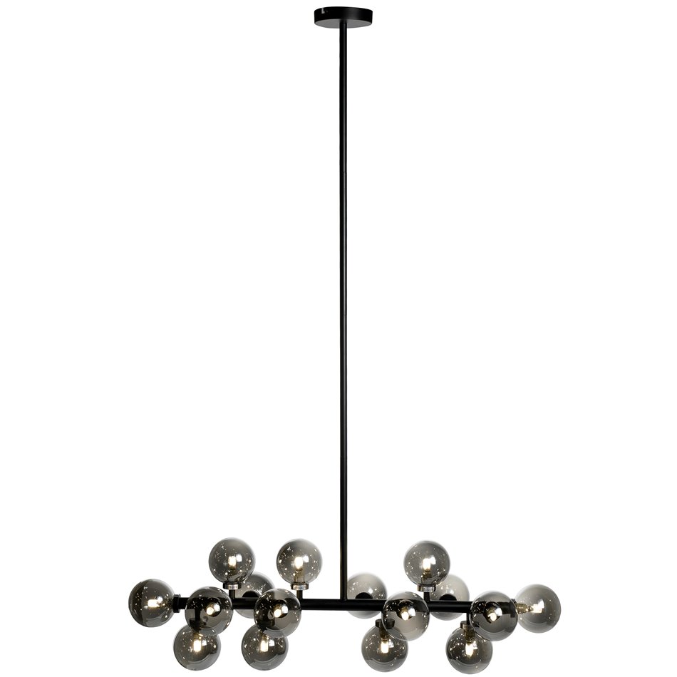Pendant lamp Redea black, 110x30x120cm, G9x16
