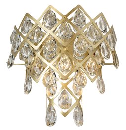 Wall lamp Roda gold, 42x21xH30cm, E14x2, MAX5W