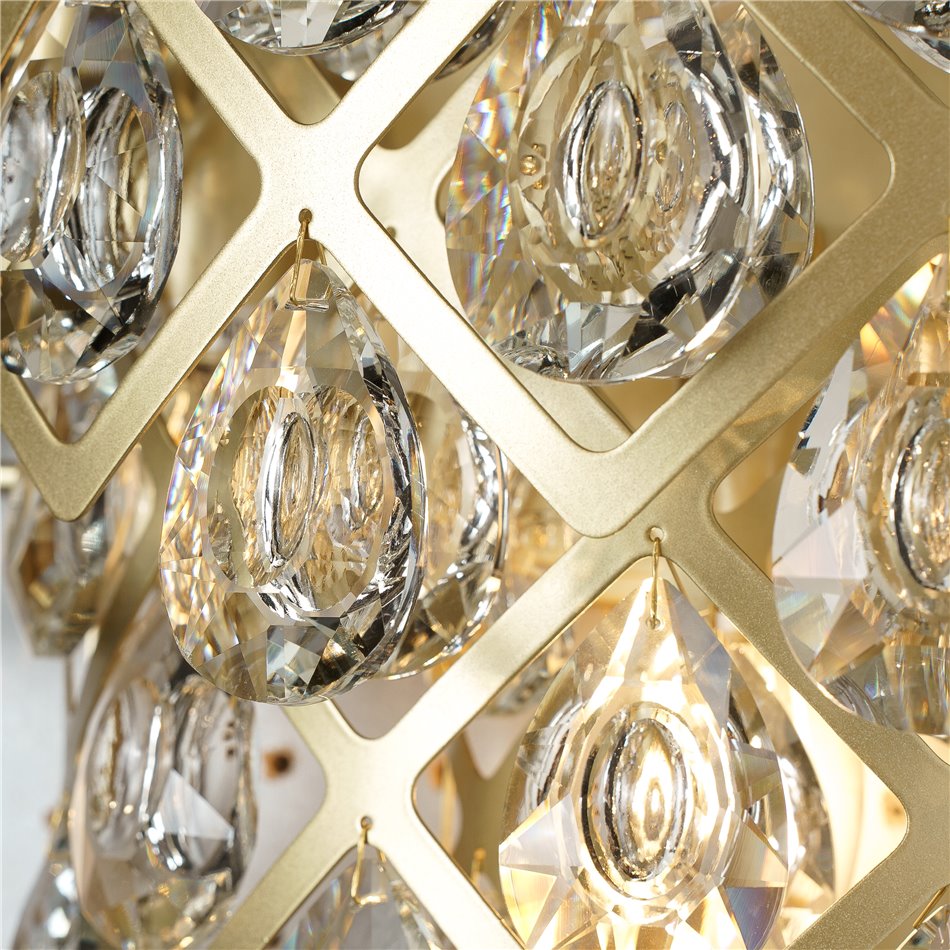 Wall lamp Roda gold, 42x21xH30cm, E14x2, MAX5W