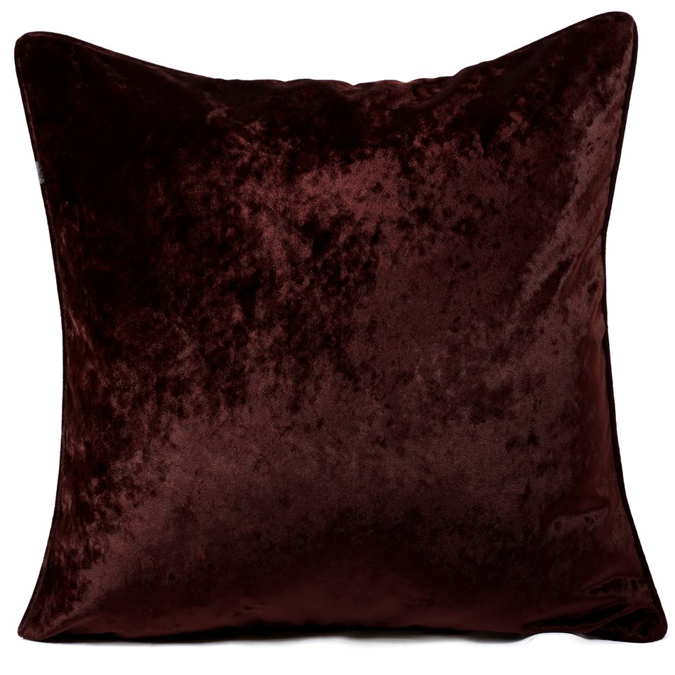 Decorative pillowcase Celebrity 20, plum, with trim, 60x60cm