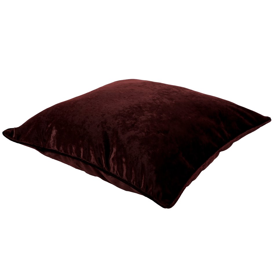Decorative pillowcase Celebrity 20, plum, with trim, 60x60cm
