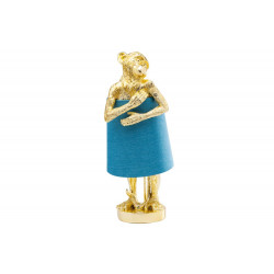Настольная лампа Animal Monkey, золотая/синяя, E14 5W (max)  25x23x23cm