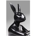 Deco Figurine Gangster Rabbit Black, 39x26x15cm 
