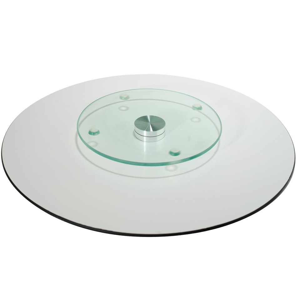 Revolving glass board World of cheese, D32cm