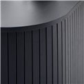 Sideboard Nola, black oak veneer/MDF, H76x140x45cm