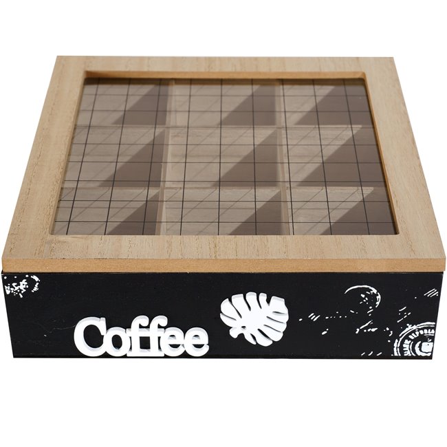 Kafijas kapsulu kaste Coffee, 24x24x7cm