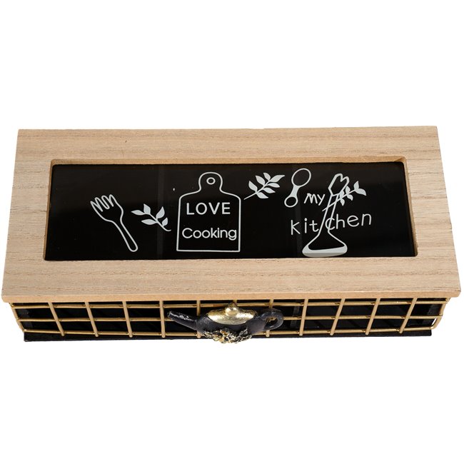 Tea Box Love cooking, 24x10x7cm 