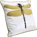 Декоративная подушка Glitter Dragonfly, белая, 40x40cm