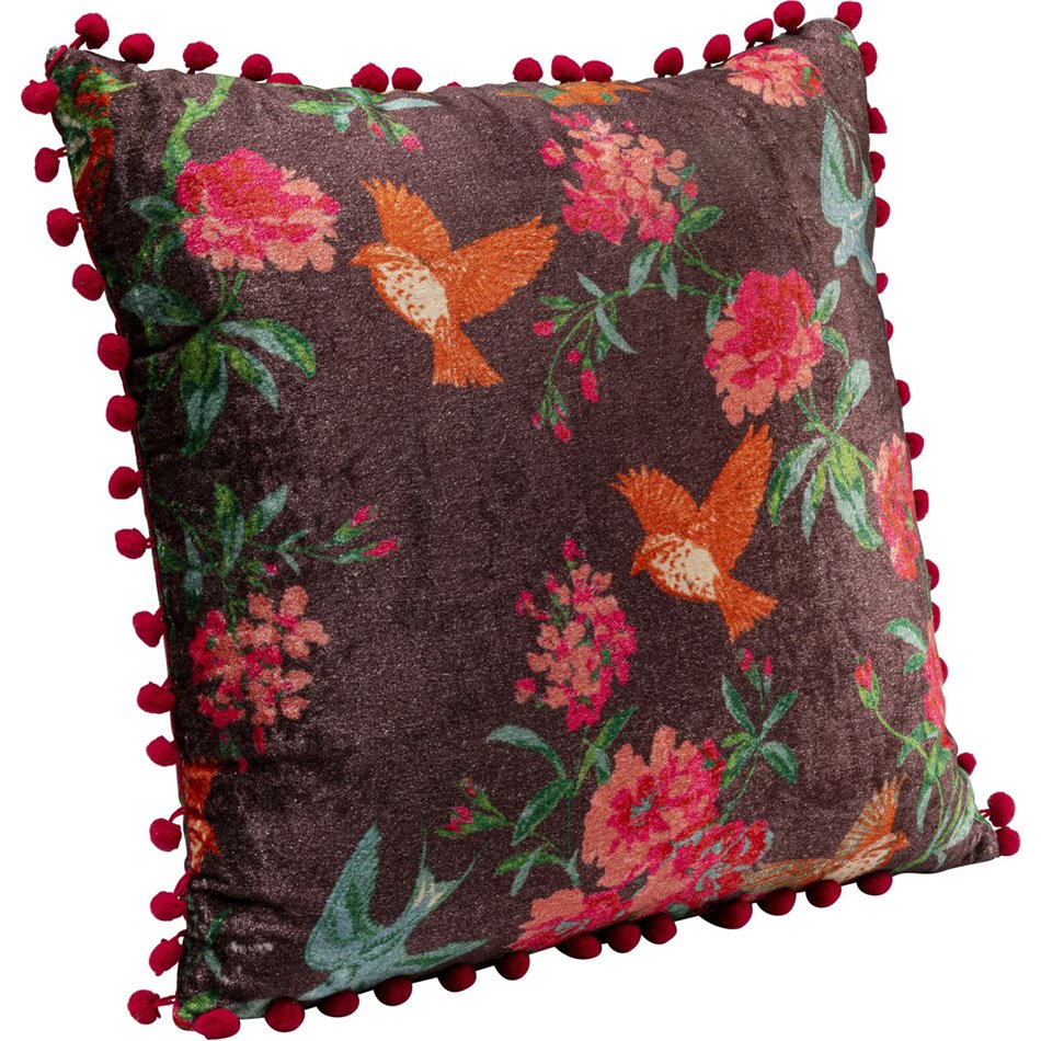 Cushion Birdie Flower, 40x40cm