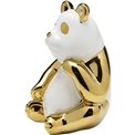 Deco figurine Panda, golden, H19x14x13.5cm