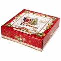 Тарелка для десерта x4 CHRISTMAS MEMORIES, фарфор, H1,5 D16cm 