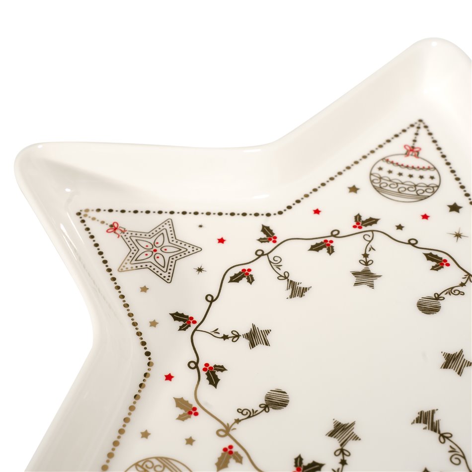 Тарелка Christmas Lights, фарфор, D19.5cm