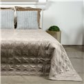 Bed cover Juta, taupe, velvet, 160x220cm