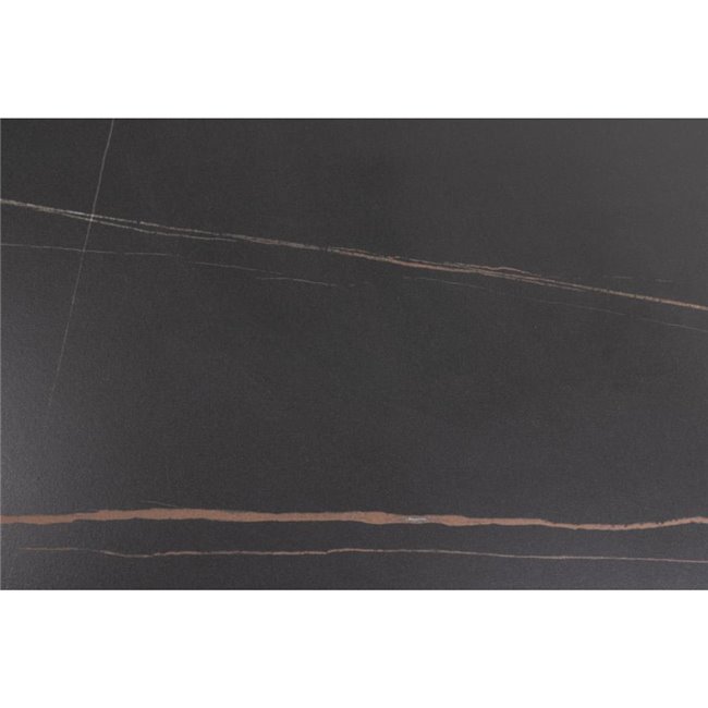 Pusdienu galds Amalta, melns Grantham, 75x90x90cm