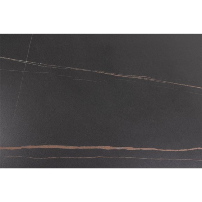 Dining table Amalta, black ceramic, 75x90x90cm