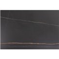 Dining table Amalta, black ceramic, 75x90x90cm
