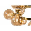 Griestu lampa Radom amber, H12-30cm, D50cm, G9x12 Max 35W