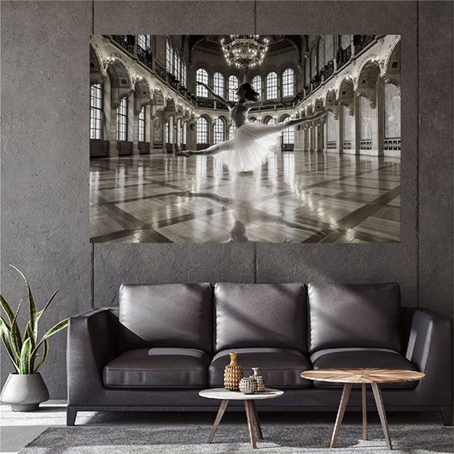 Wall Glass Art Ballerina, 100x150x0.4cm