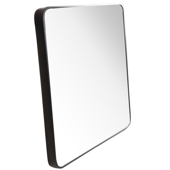 Spogulis Idenate, melns, 50x50cm